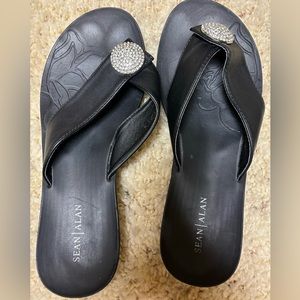 Women’s Black Sandals with bling